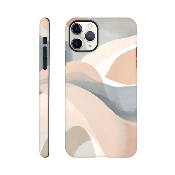 a phone case with an abstract design on it