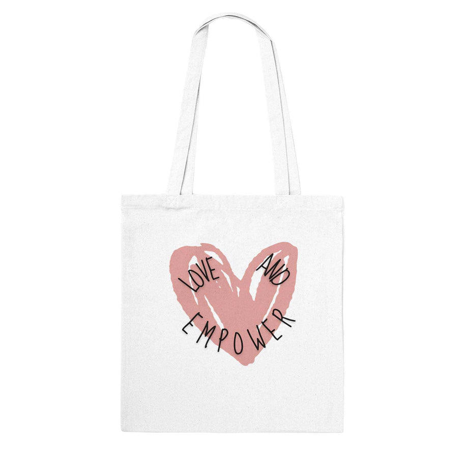 "Love & Empower" Classic Tote Bag - Carry Inspiration Everywhere